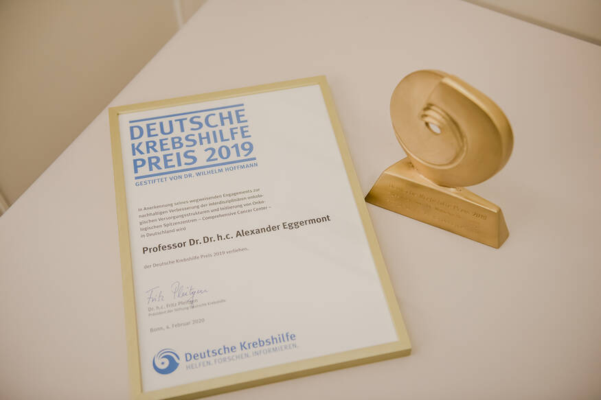Deutsche Krebshilfe Preis 2019: Preis und Urkunde