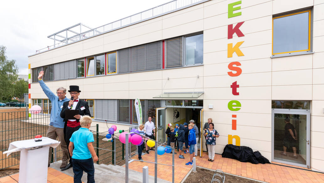 Der Bau des Familienhauses „EKKStein“ wurde von der Deutschen Krebshilfe gefördert