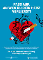 Plakat: Pass auf, an wen du dein Herz verlierst!