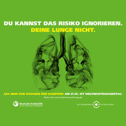 Weltnichtrauchertag: Deine Lunge vergisst nicht!